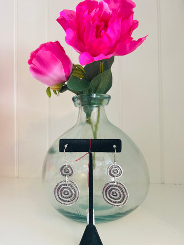 Handmade Natty Pewter Earrings