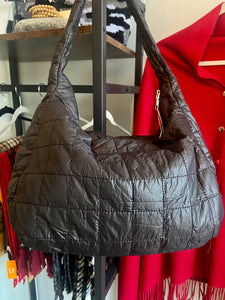 Quilted Puffer Hobo Bag