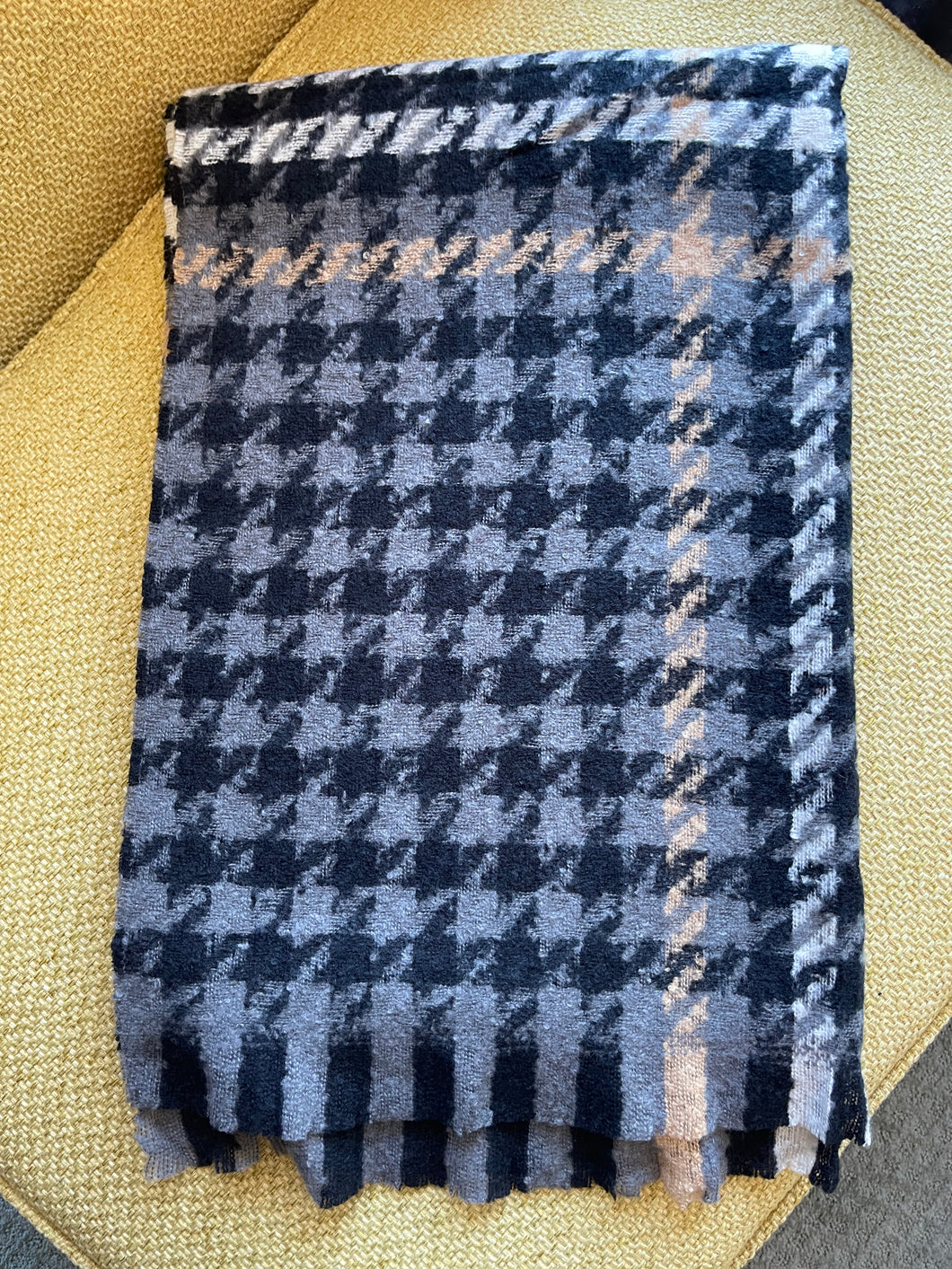 Plaid Hounds Tooth Scarf